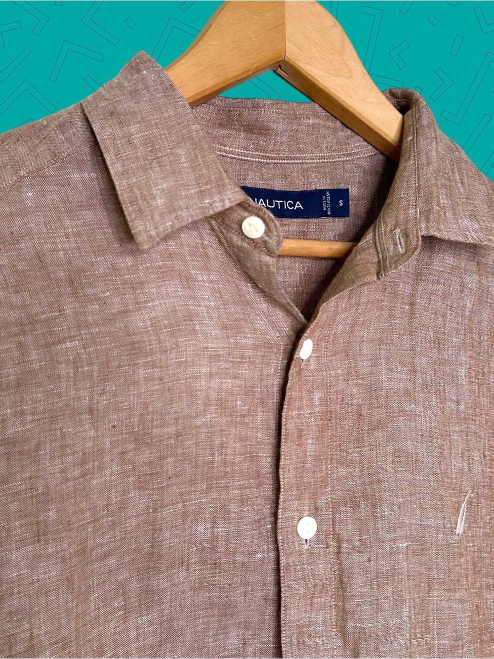 Nautica Linen Button Down Shirt